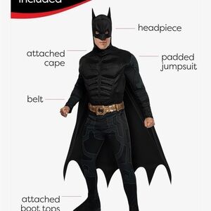 Batman adult costume size L
